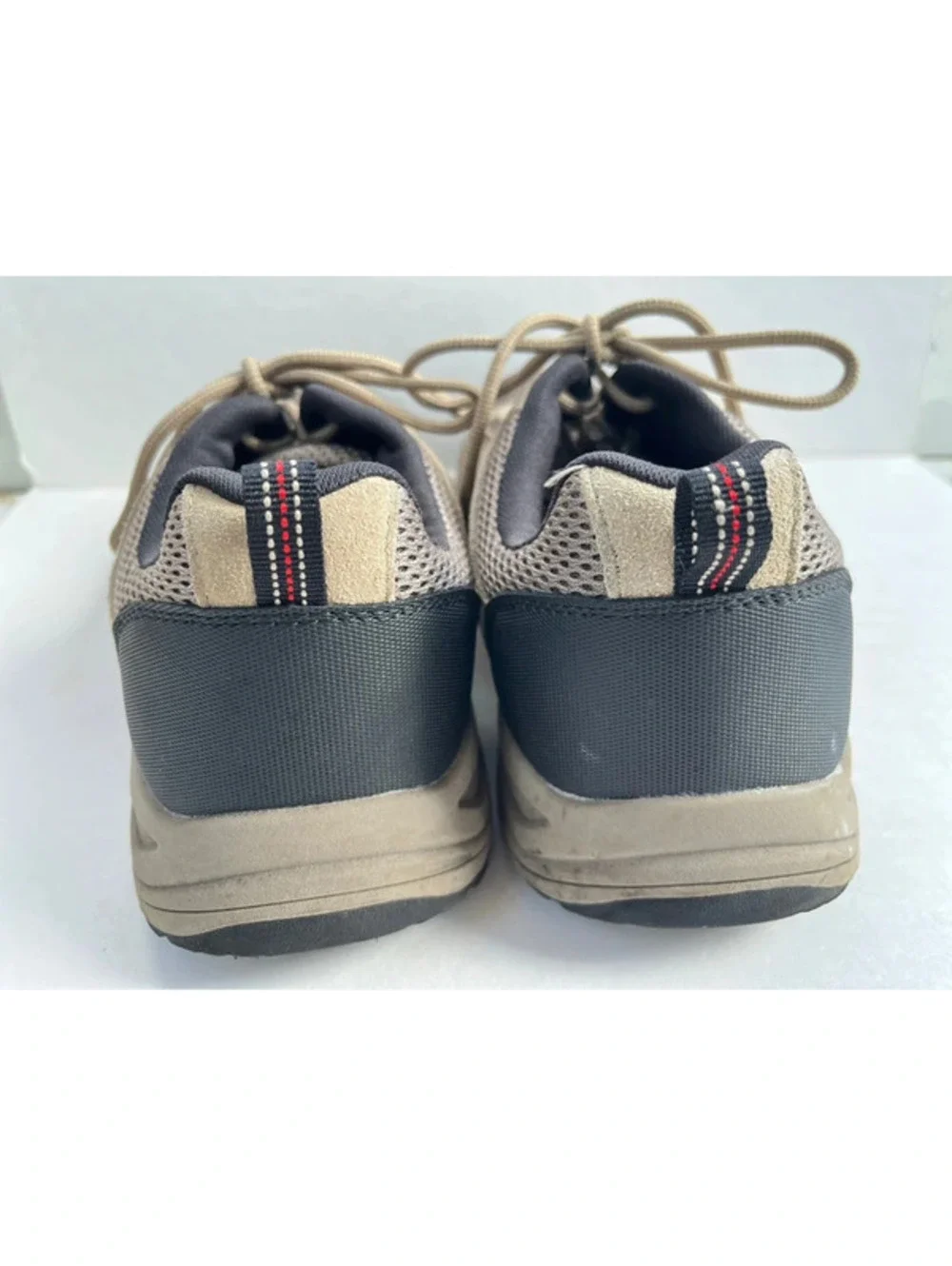 George Outdoor Rugged Casual Hiker Shoes Genuine Leather Suede Mesh Mens Size 10